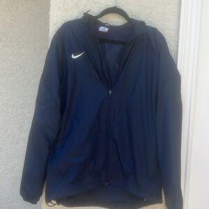 Nike Windbreaker Nylon Zip up Jacket Blue Men's Size L